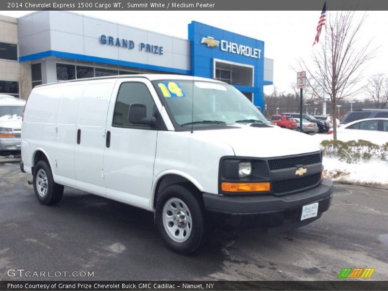 Summit White / Medium Pewter 2014 Chevrolet Express 1500 Cargo WT