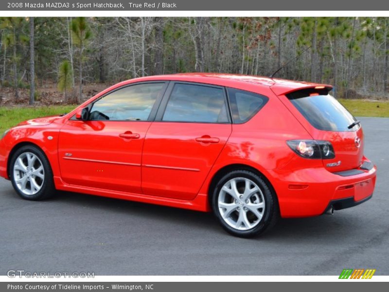 True Red / Black 2008 Mazda MAZDA3 s Sport Hatchback