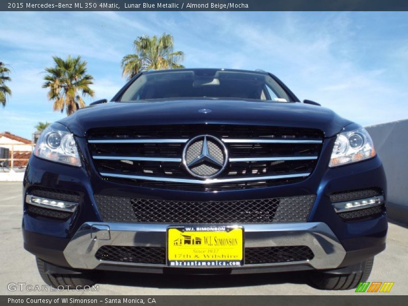 Lunar Blue Metallic / Almond Beige/Mocha 2015 Mercedes-Benz ML 350 4Matic