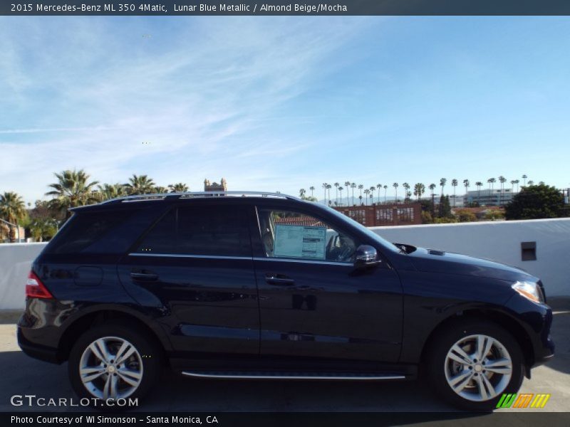Lunar Blue Metallic / Almond Beige/Mocha 2015 Mercedes-Benz ML 350 4Matic