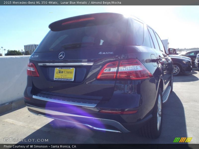 Lunar Blue Metallic / Almond Beige/Mocha 2015 Mercedes-Benz ML 350 4Matic