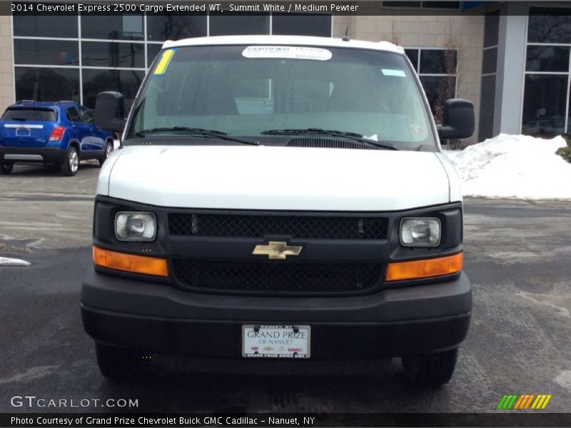 Summit White / Medium Pewter 2014 Chevrolet Express 2500 Cargo Extended WT