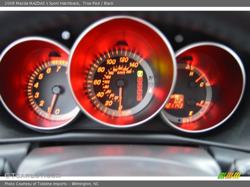 True Red / Black 2008 Mazda MAZDA3 s Sport Hatchback