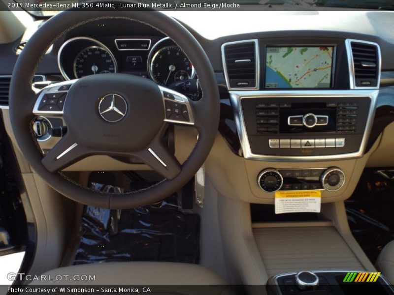 Lunar Blue Metallic / Almond Beige/Mocha 2015 Mercedes-Benz ML 350 4Matic