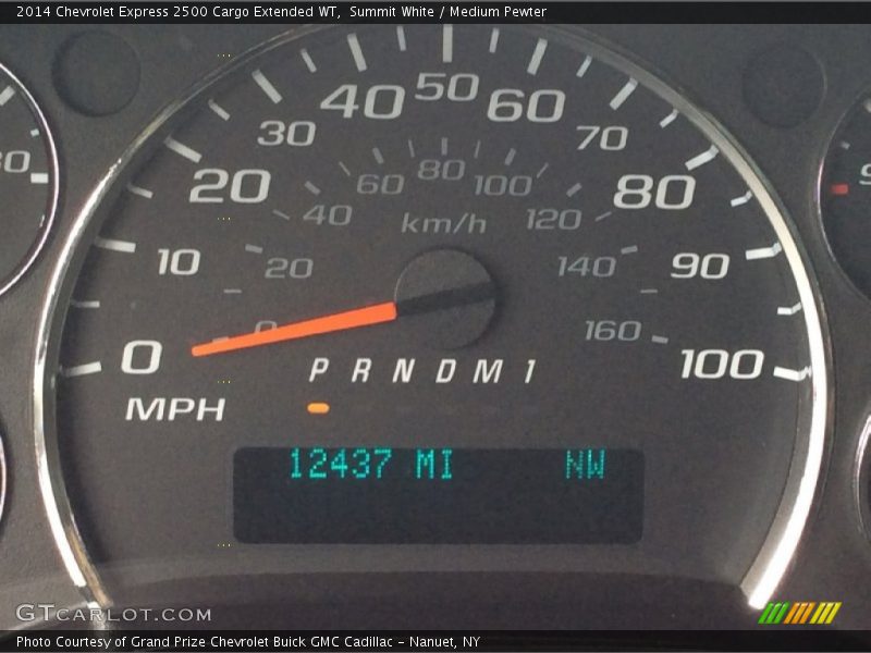 Summit White / Medium Pewter 2014 Chevrolet Express 2500 Cargo Extended WT