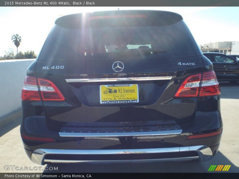 Black / Black 2015 Mercedes-Benz ML 400 4Matic