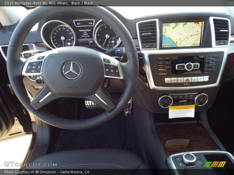 Black / Black 2015 Mercedes-Benz ML 400 4Matic