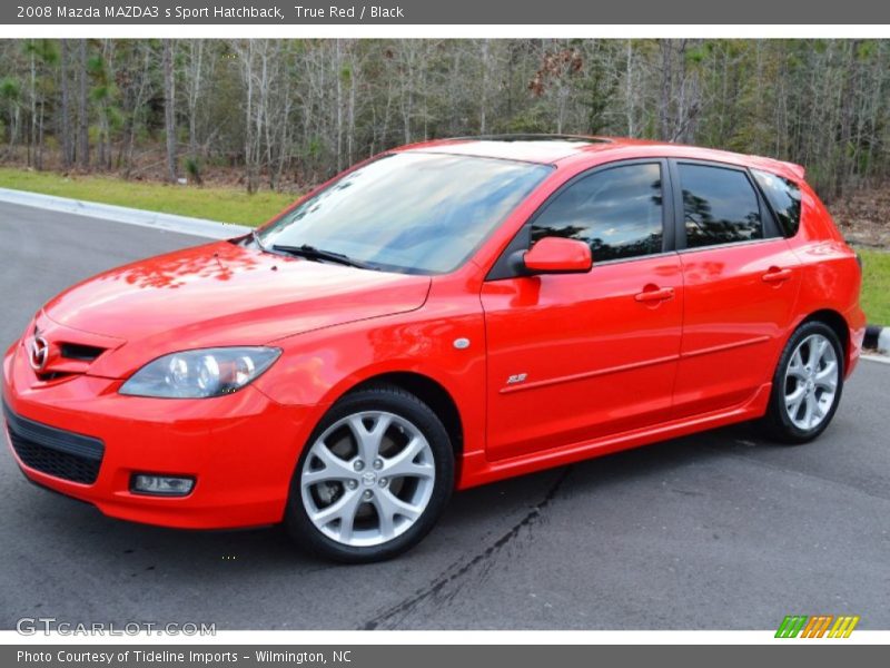 True Red / Black 2008 Mazda MAZDA3 s Sport Hatchback