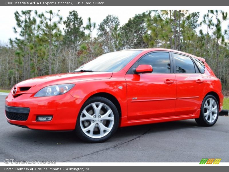 True Red / Black 2008 Mazda MAZDA3 s Sport Hatchback
