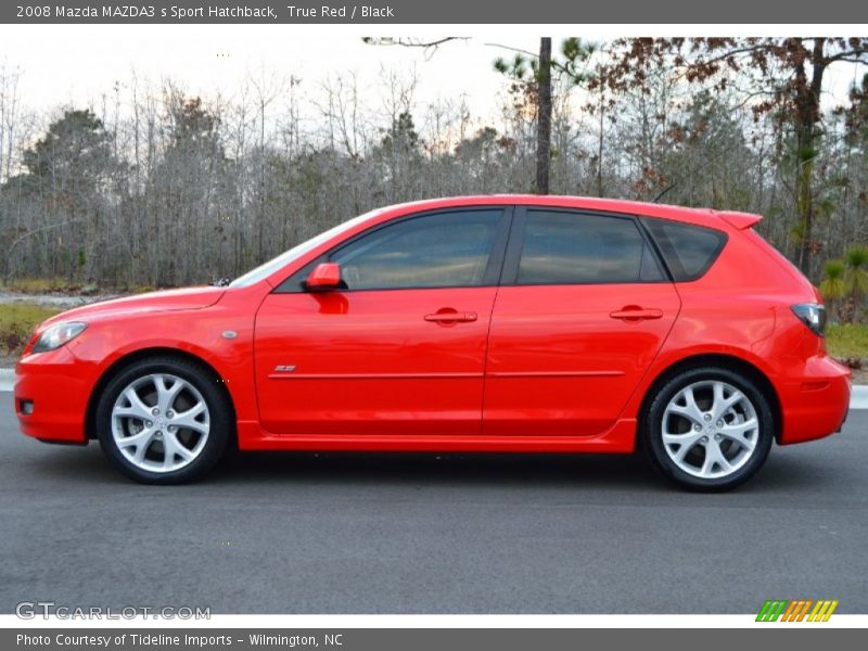 True Red / Black 2008 Mazda MAZDA3 s Sport Hatchback
