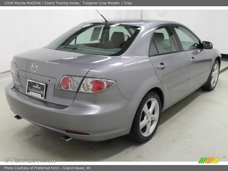 Tungsten Gray Metallic / Gray 2008 Mazda MAZDA6 i Grand Touring Sedan