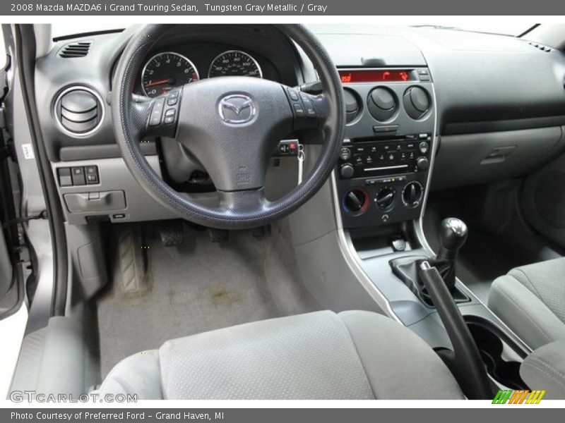 Tungsten Gray Metallic / Gray 2008 Mazda MAZDA6 i Grand Touring Sedan