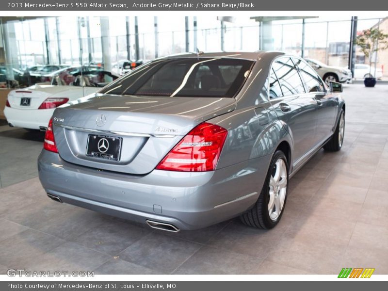Andorite Grey Metallic / Sahara Beige/Black 2013 Mercedes-Benz S 550 4Matic Sedan
