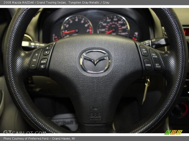 Tungsten Gray Metallic / Gray 2008 Mazda MAZDA6 i Grand Touring Sedan