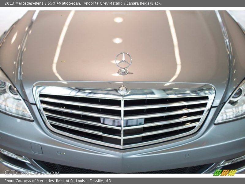 Andorite Grey Metallic / Sahara Beige/Black 2013 Mercedes-Benz S 550 4Matic Sedan