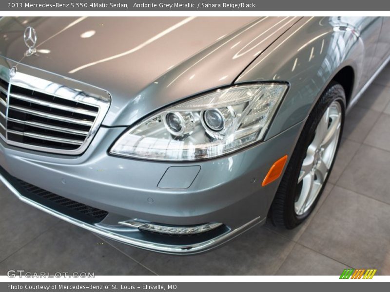 Andorite Grey Metallic / Sahara Beige/Black 2013 Mercedes-Benz S 550 4Matic Sedan