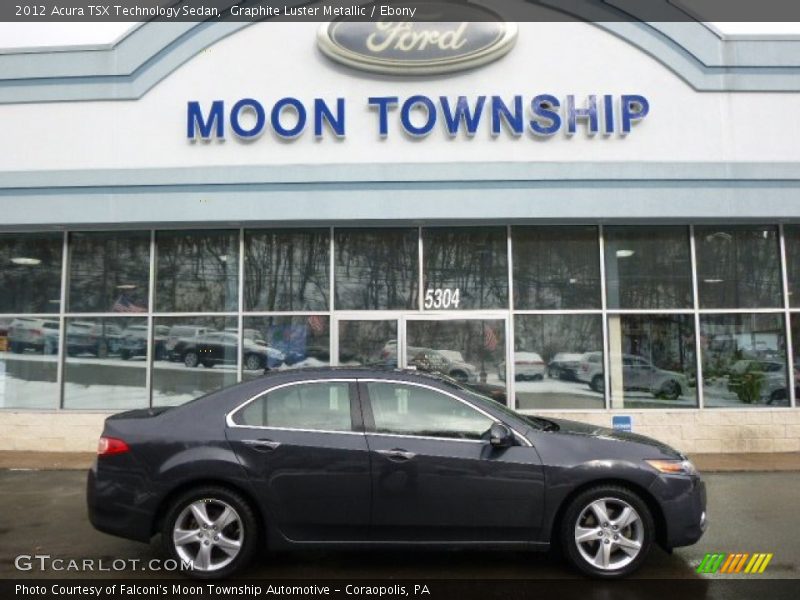 Graphite Luster Metallic / Ebony 2012 Acura TSX Technology Sedan