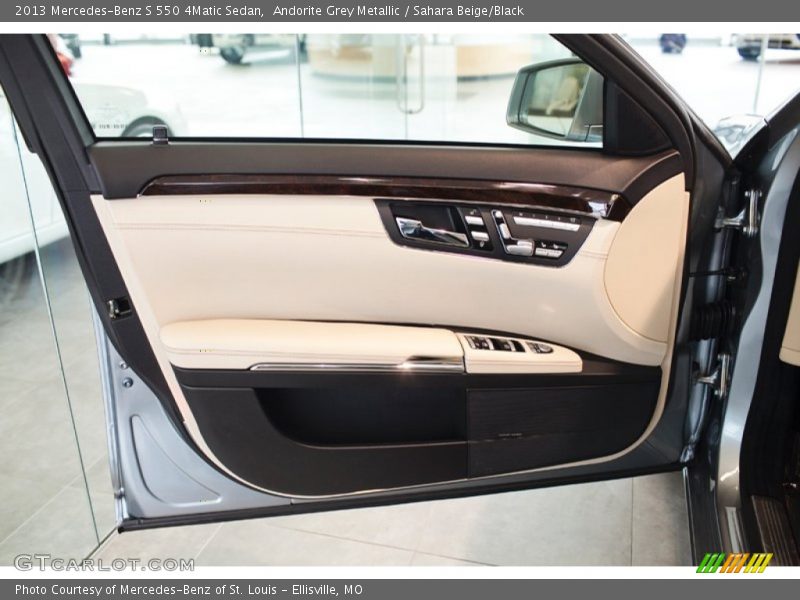 Andorite Grey Metallic / Sahara Beige/Black 2013 Mercedes-Benz S 550 4Matic Sedan