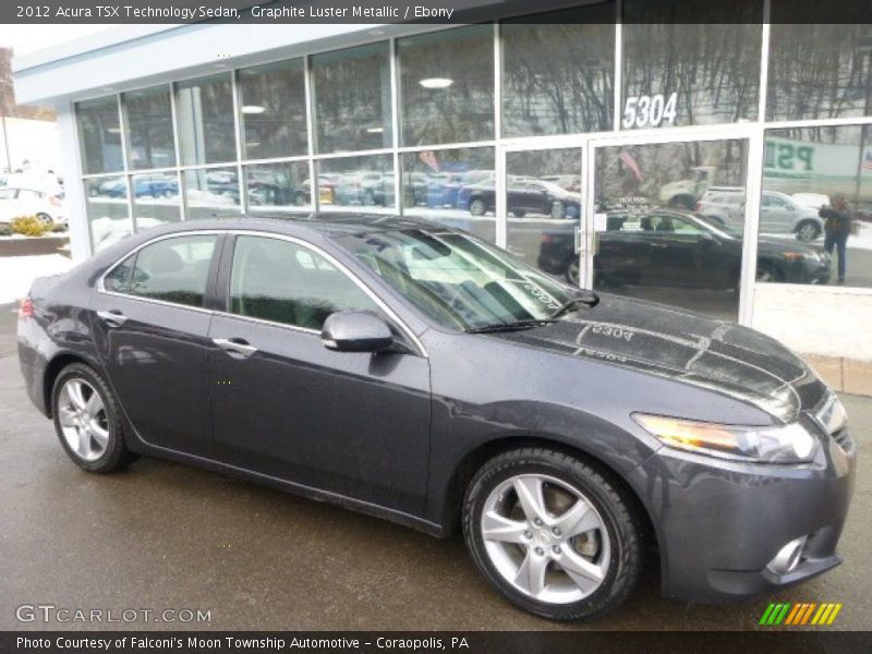 Graphite Luster Metallic / Ebony 2012 Acura TSX Technology Sedan