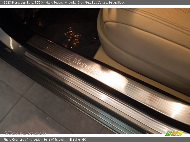 Andorite Grey Metallic / Sahara Beige/Black 2013 Mercedes-Benz S 550 4Matic Sedan