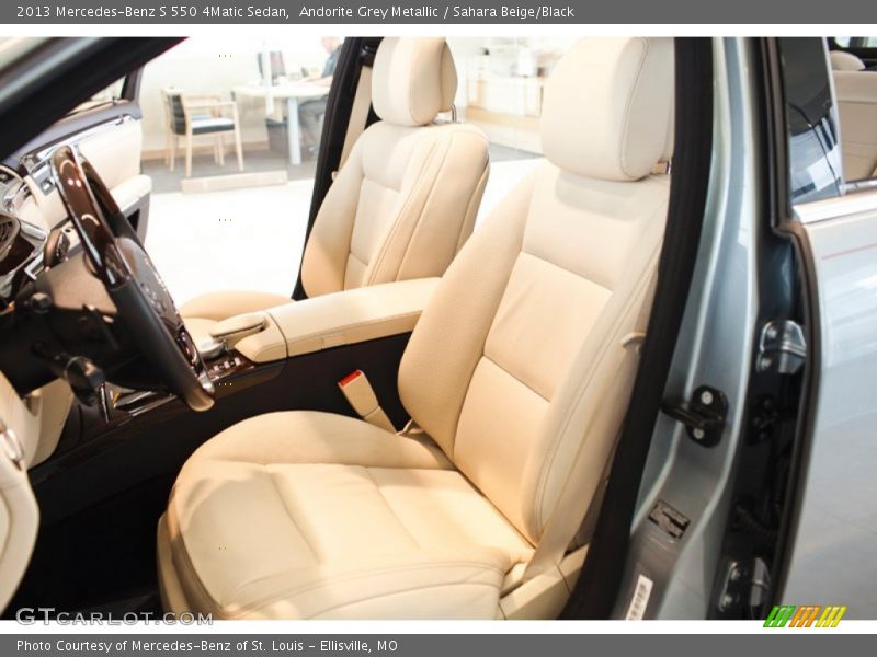 Andorite Grey Metallic / Sahara Beige/Black 2013 Mercedes-Benz S 550 4Matic Sedan