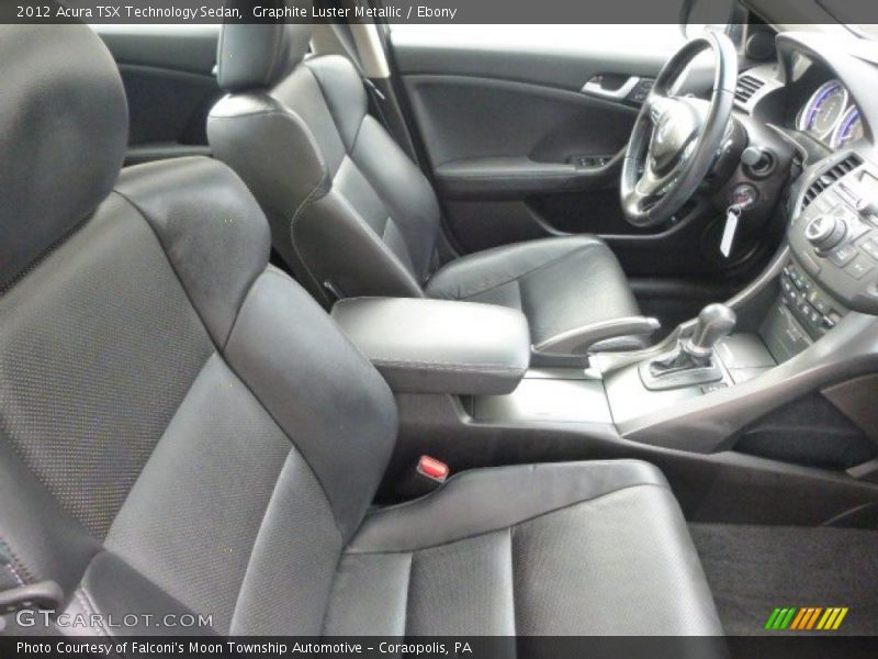 Graphite Luster Metallic / Ebony 2012 Acura TSX Technology Sedan
