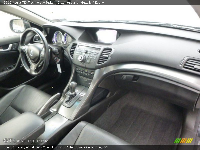 Graphite Luster Metallic / Ebony 2012 Acura TSX Technology Sedan