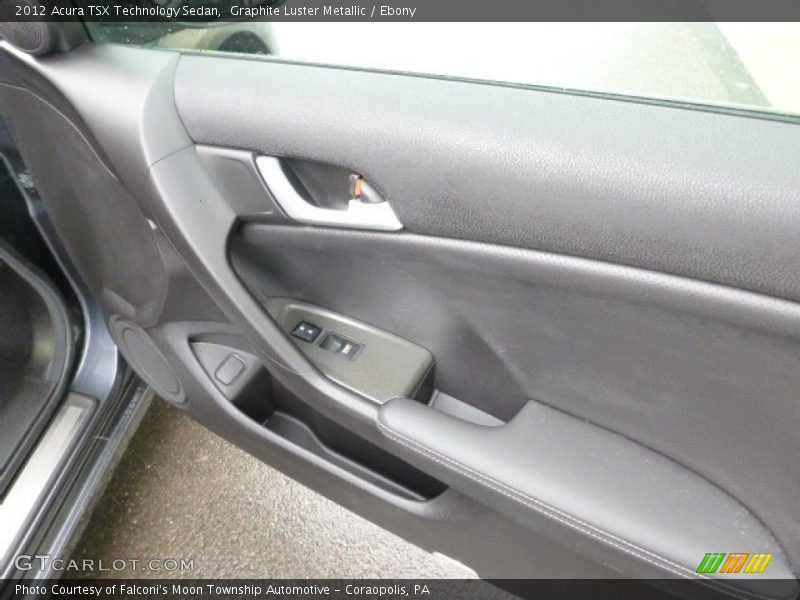 Graphite Luster Metallic / Ebony 2012 Acura TSX Technology Sedan