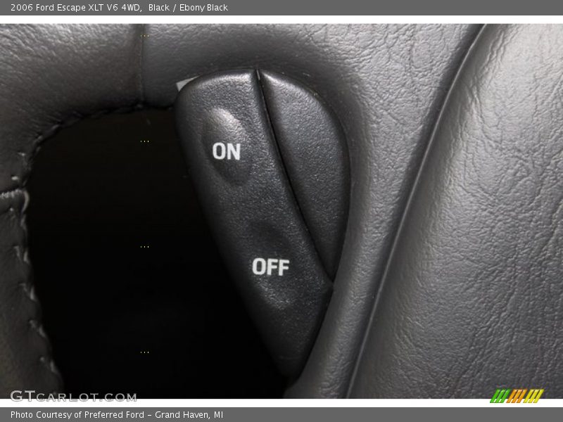 Controls of 2006 Escape XLT V6 4WD