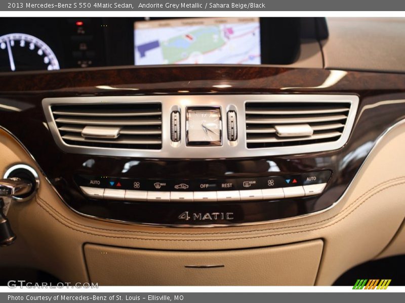 Andorite Grey Metallic / Sahara Beige/Black 2013 Mercedes-Benz S 550 4Matic Sedan