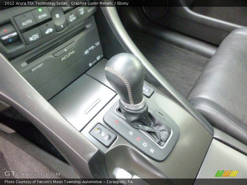 Graphite Luster Metallic / Ebony 2012 Acura TSX Technology Sedan