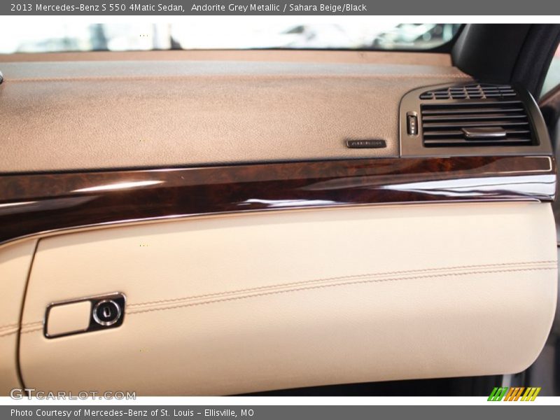 Andorite Grey Metallic / Sahara Beige/Black 2013 Mercedes-Benz S 550 4Matic Sedan