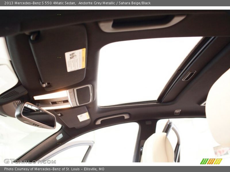 Andorite Grey Metallic / Sahara Beige/Black 2013 Mercedes-Benz S 550 4Matic Sedan