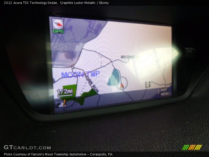Graphite Luster Metallic / Ebony 2012 Acura TSX Technology Sedan