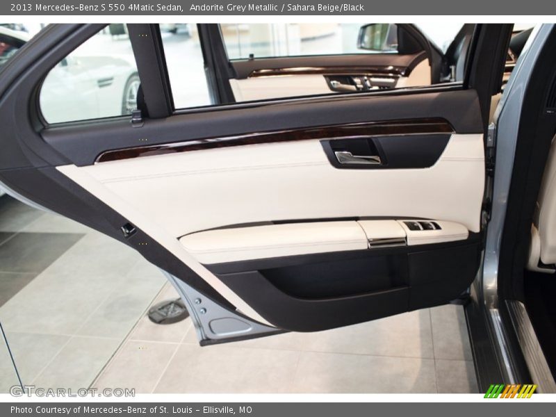 Andorite Grey Metallic / Sahara Beige/Black 2013 Mercedes-Benz S 550 4Matic Sedan