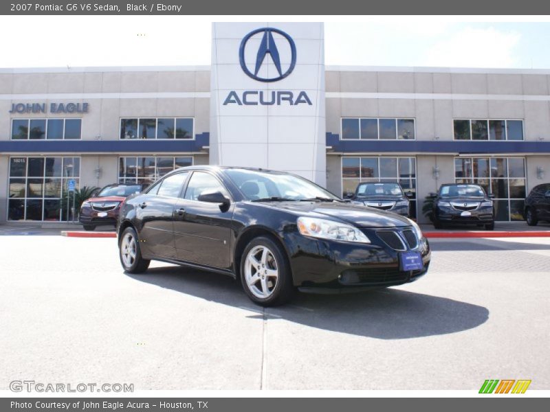 Black / Ebony 2007 Pontiac G6 V6 Sedan