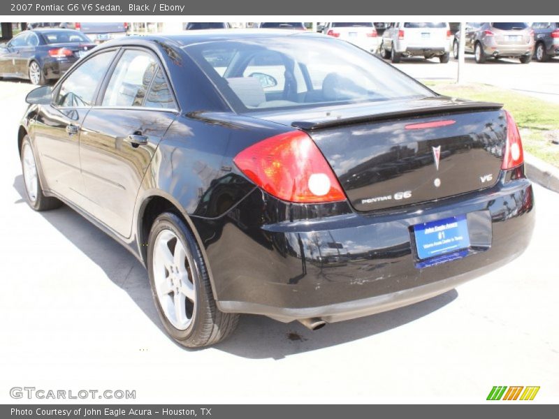 Black / Ebony 2007 Pontiac G6 V6 Sedan