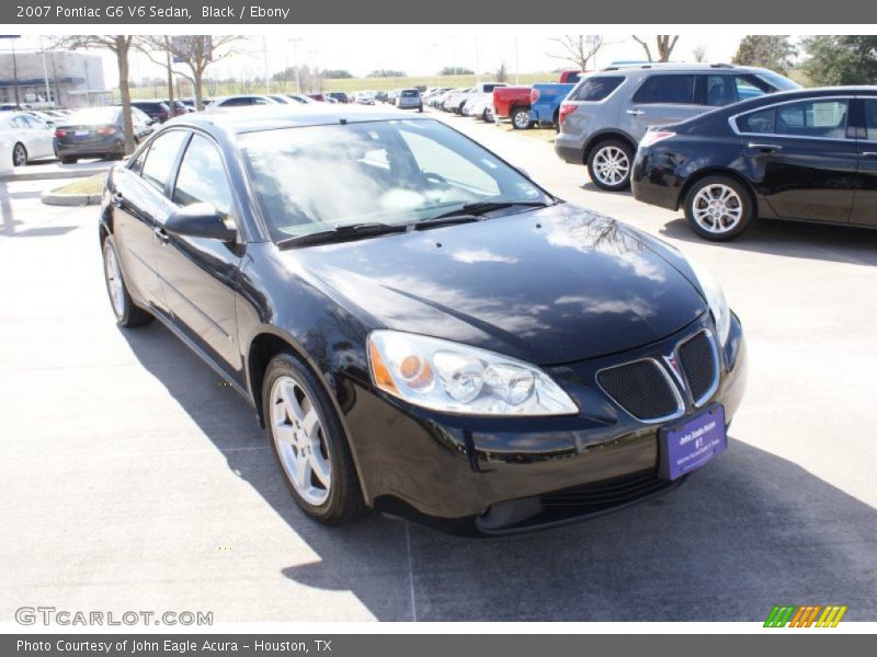 Black / Ebony 2007 Pontiac G6 V6 Sedan