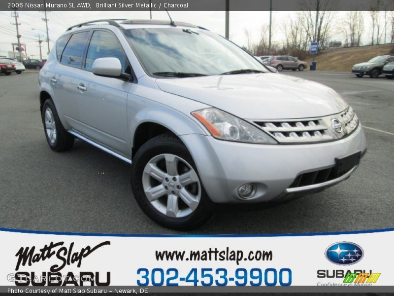 Brilliant Silver Metallic / Charcoal 2006 Nissan Murano SL AWD