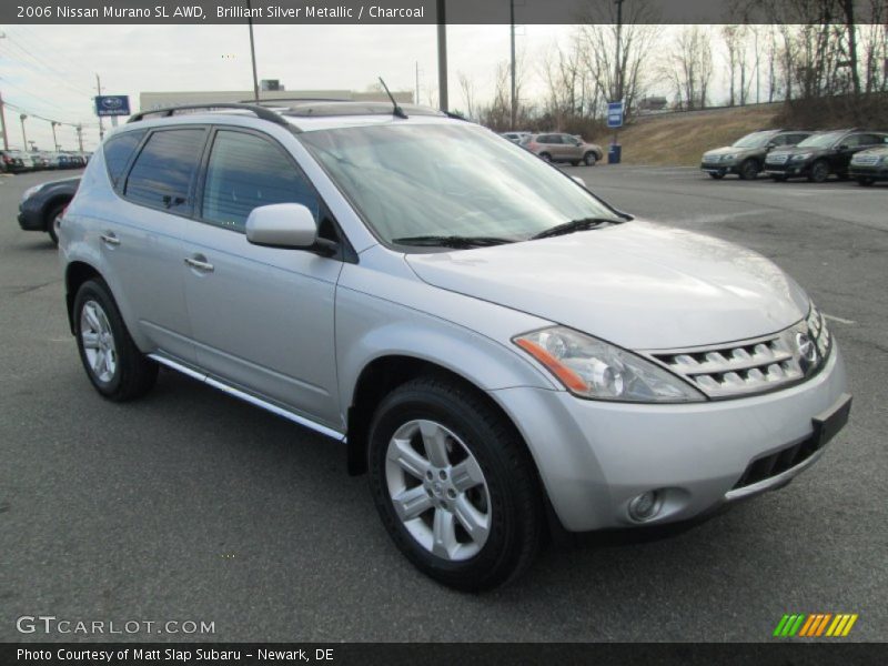 Brilliant Silver Metallic / Charcoal 2006 Nissan Murano SL AWD
