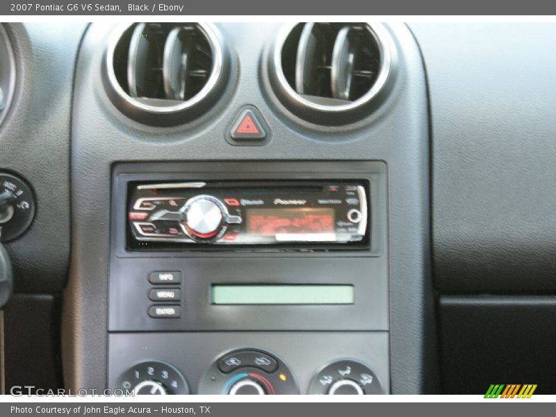 Black / Ebony 2007 Pontiac G6 V6 Sedan