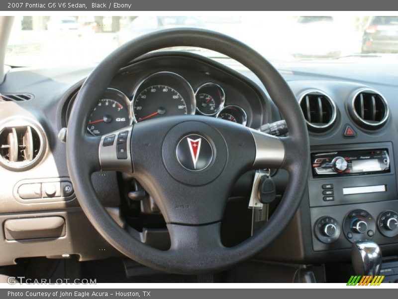 Black / Ebony 2007 Pontiac G6 V6 Sedan