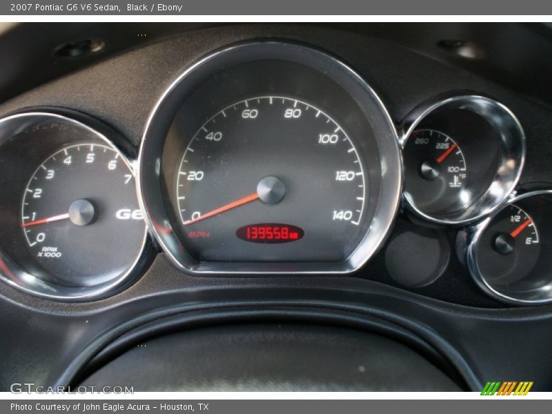 Black / Ebony 2007 Pontiac G6 V6 Sedan