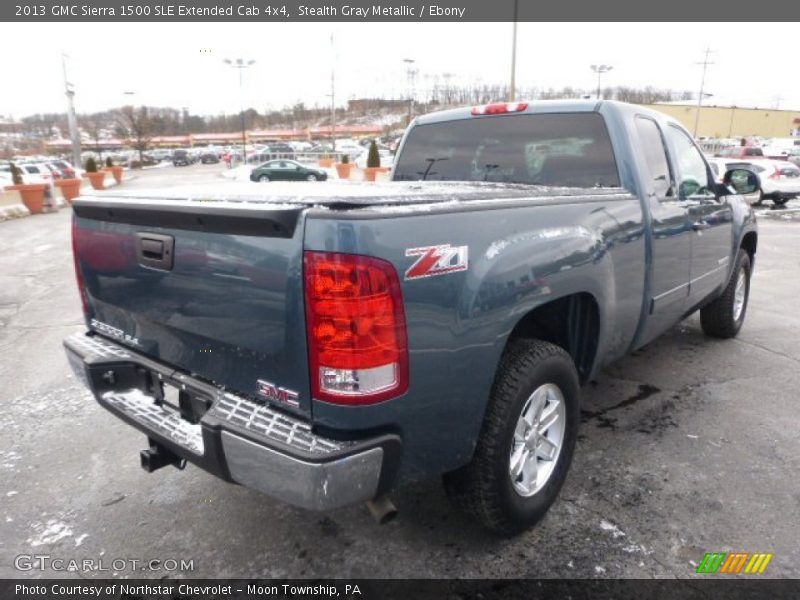 Stealth Gray Metallic / Ebony 2013 GMC Sierra 1500 SLE Extended Cab 4x4