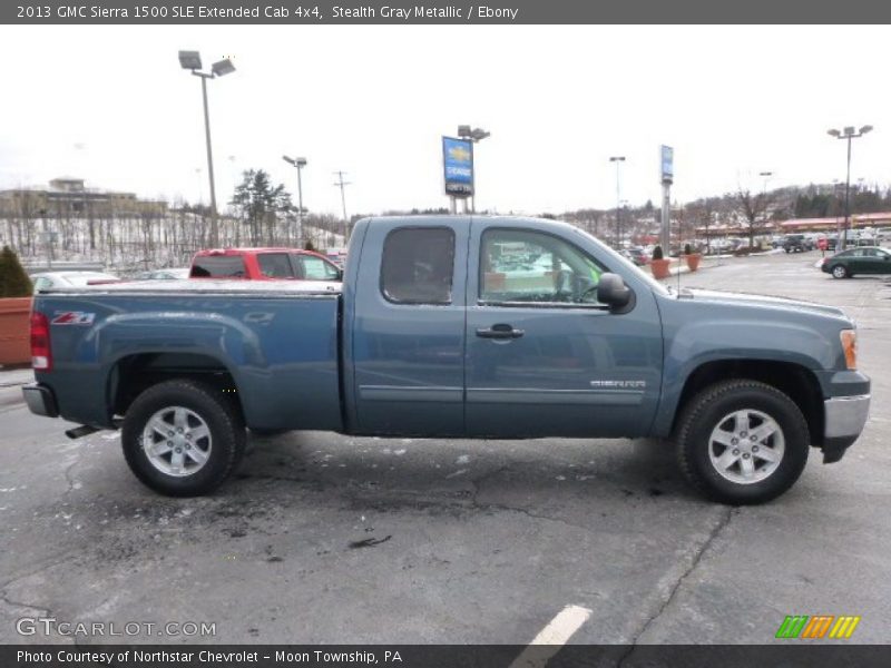 Stealth Gray Metallic / Ebony 2013 GMC Sierra 1500 SLE Extended Cab 4x4