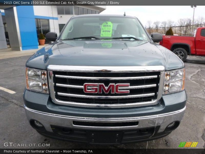 Stealth Gray Metallic / Ebony 2013 GMC Sierra 1500 SLE Extended Cab 4x4