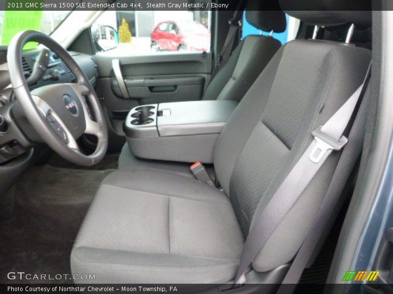Stealth Gray Metallic / Ebony 2013 GMC Sierra 1500 SLE Extended Cab 4x4