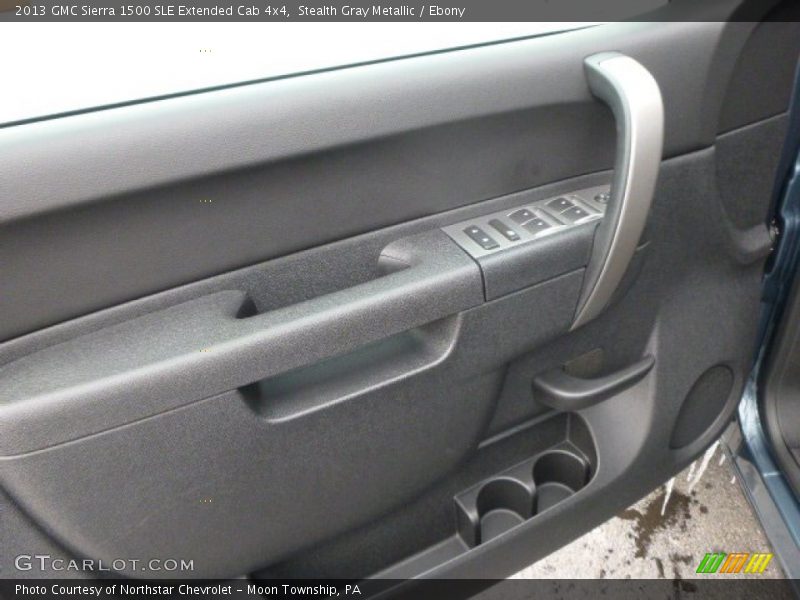 Stealth Gray Metallic / Ebony 2013 GMC Sierra 1500 SLE Extended Cab 4x4
