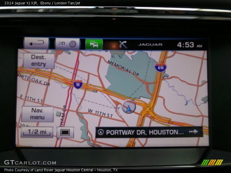 Navigation of 2014 XJ XJR