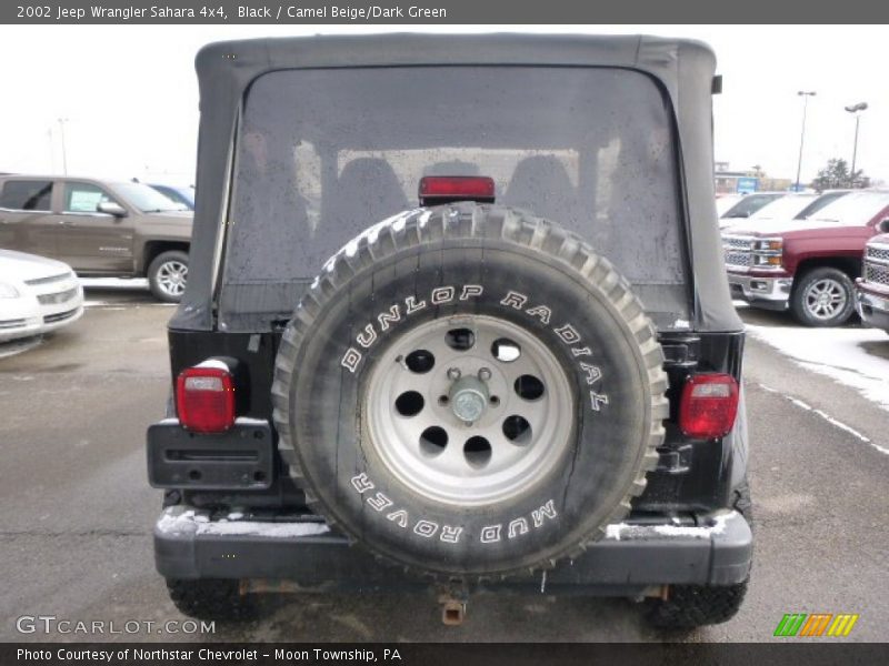 Black / Camel Beige/Dark Green 2002 Jeep Wrangler Sahara 4x4